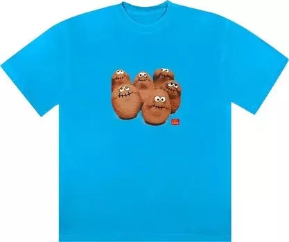 Футболка Cactus Jack by Travis Scott x McDonald's Squad T-Shirt II 'Sapphire', синий