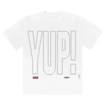 Футболка Cactus Jack by Travis Scott YUP! T-Shirt 'White', белый