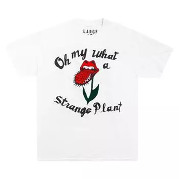 Футболка Cactus Plant Flea Market x Rolling Stones Strange Plant Tee 'White', белый
