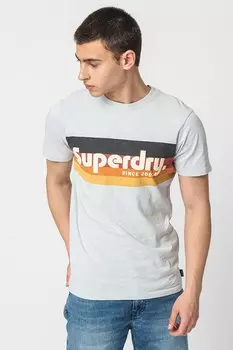 Футболка Cali свободного кроя Superdry, синий
