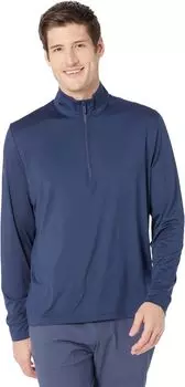 Футболка Callaway Long Sleeve Solid Sun Protection 1/4 Zip, цвет Peacoat