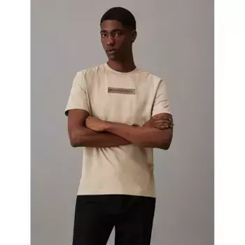 Футболка Calvin Klein Embroidered Logo Peached, бежевый