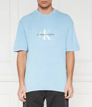Футболка Calvin Klein Jeans Archeval Monologo, голубой