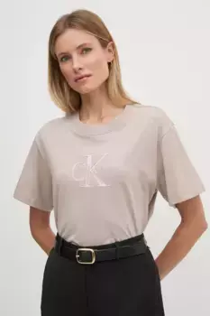 Футболка Calvin Klein Jeans, бежевый