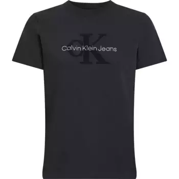 Футболка Calvin Klein Jeans Chenille Monologo Regular, черный