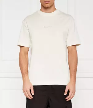 Футболка CALVIN KLEIN JEANS CITY GRID MAP Regular Fit, экрю