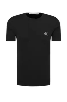 Футболка CALVIN KLEIN JEANS ck essential slim fit, черный