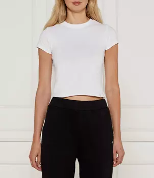 Футболка CALVIN KLEIN JEANS Cropped Fit, белый