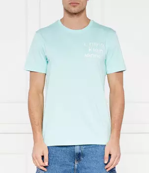 Футболка CALVIN KLEIN JEANS DIFFUSED STACKED Regular Fit, цвет menta