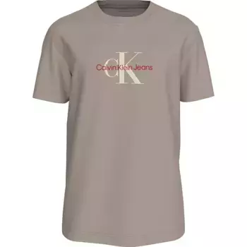 Футболка Calvin Klein Jeans Distressed Monologo, бежевый