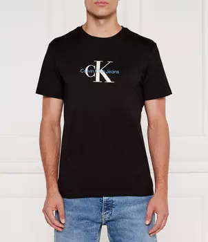 Футболка CALVIN KLEIN JEANS DISTRESSED Regular Fit, черный