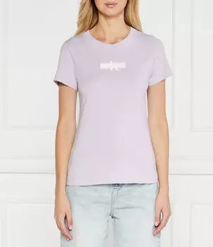 Футболка CALVIN KLEIN JEANS FADED Slim Fit, фиолетовый