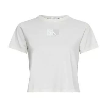 Футболка Calvin Klein Jeans Logo Box Short Sleeve Crew Neck, белый