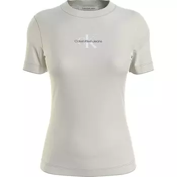 Футболка Calvin Klein Jeans Monologo Slim Fit, белый