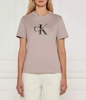Футболка CALVIN KLEIN JEANS Regular Fit, бежевый