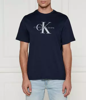 Футболка CALVIN KLEIN JEANS Regular Fit, темно-синий