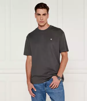 Футболка CALVIN KLEIN JEANS Relaxed fit, цвет grafite