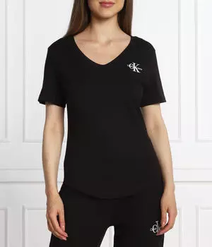 Футболка Calvin Klein Jeans с короткими рукавами, черный