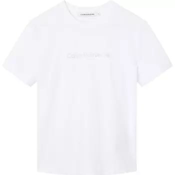 Футболка Calvin Klein Jeans Shrunken Institutional, белый
