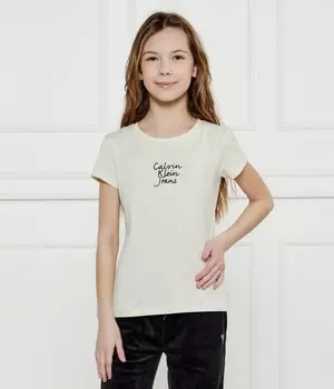 Футболка Calvin Klein Jeans Slim Fit, бежевый