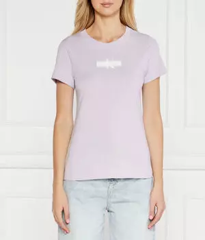 Футболка Calvin Klein Jeans Slim Fit, фиолетовый