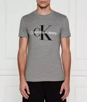 Футболка Calvin Klein Jeans Slim Fit, серый