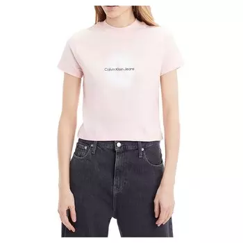 Футболка Calvin Klein Jeans Spray Monologo Baby, оранжевый