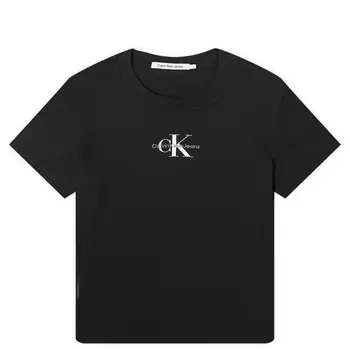 Футболка Calvin Klein Monologo Slim T-Shirt, цвет Ck Black