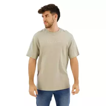 Футболка Calvin Klein Shadow Embossed Logo, бежевый