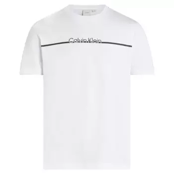 Футболка Calvin Klein Split Line Logo, белый
