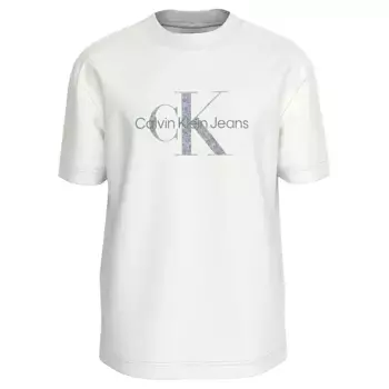 Футболка Calvin Klein Textured Monologo, белый