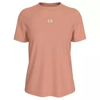 Футболка Calvin Klein Woven Label, оранжевый