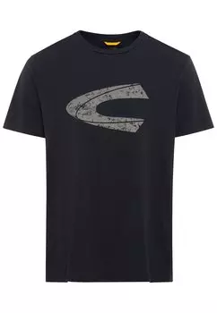 Футболка Camel Active mit Print aus nachhaltigem Organic Cotton, черный