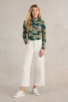 Футболка Camille с высоким воротом White Stuff, зеленый