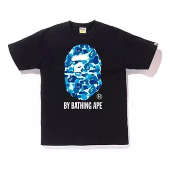 Футболка camo ape head logo t-shirt 'black blue' A Bathing Ape, черный