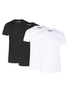 Футболка CAMP DAVID , белый/черный