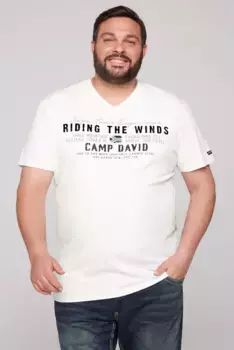 Футболка CAMP DAVID, хлопок, белый