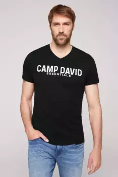 Футболка CAMP DAVID, хлопок, черный