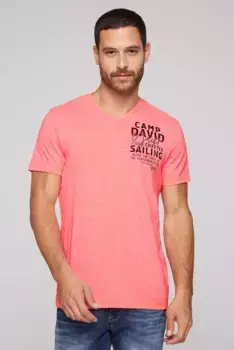 Футболка CAMP DAVID, хлопок, розовый