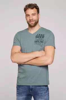 Футболка CAMP DAVID, хлопок, серый