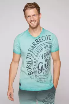 Футболка CAMP DAVID, хлопок, зеленый