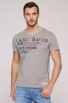 Футболка CAMP DAVID, хлопок, зеленый