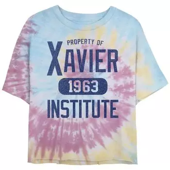 Футболка Campus Property Tie Dye для юниоров Marvel X-Men Xavier Institute 1963 Licensed Character