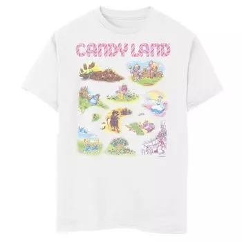 Футболка Candy Land Locations для мальчиков 8–20 лет с графическим рисунком Licensed Character