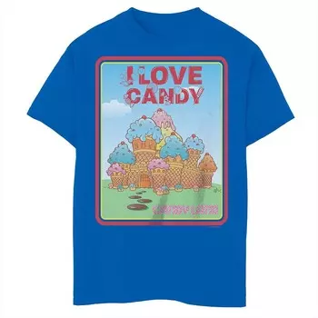 Футболка Candy Land с рисунком «I Love Candy Castle» для мальчиков 8–20 лет Licensed Character, цвет Royal