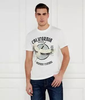 Футболка цапля Regular fit Guess Jeans, белый
