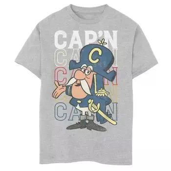 Футболка Captain Crunch с графическим рисунком Capitan для мальчиков 8–20 лет Licensed Character