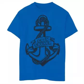 Футболка Captain Crunch Sailor Anchor для мальчиков 8–20 лет с графическим рисунком и татуировкой Licensed Character