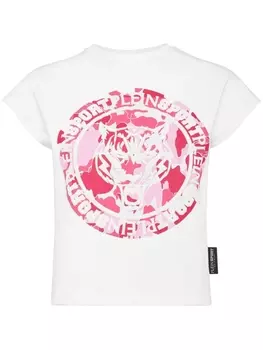 Футболка Carbon Tiger Plein Sport, белый