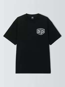 Футболка carby pickup свободного кроя из органического хлопка с коротким рукавом Deus ex Machina, черный